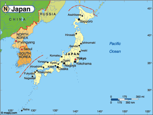 japan map